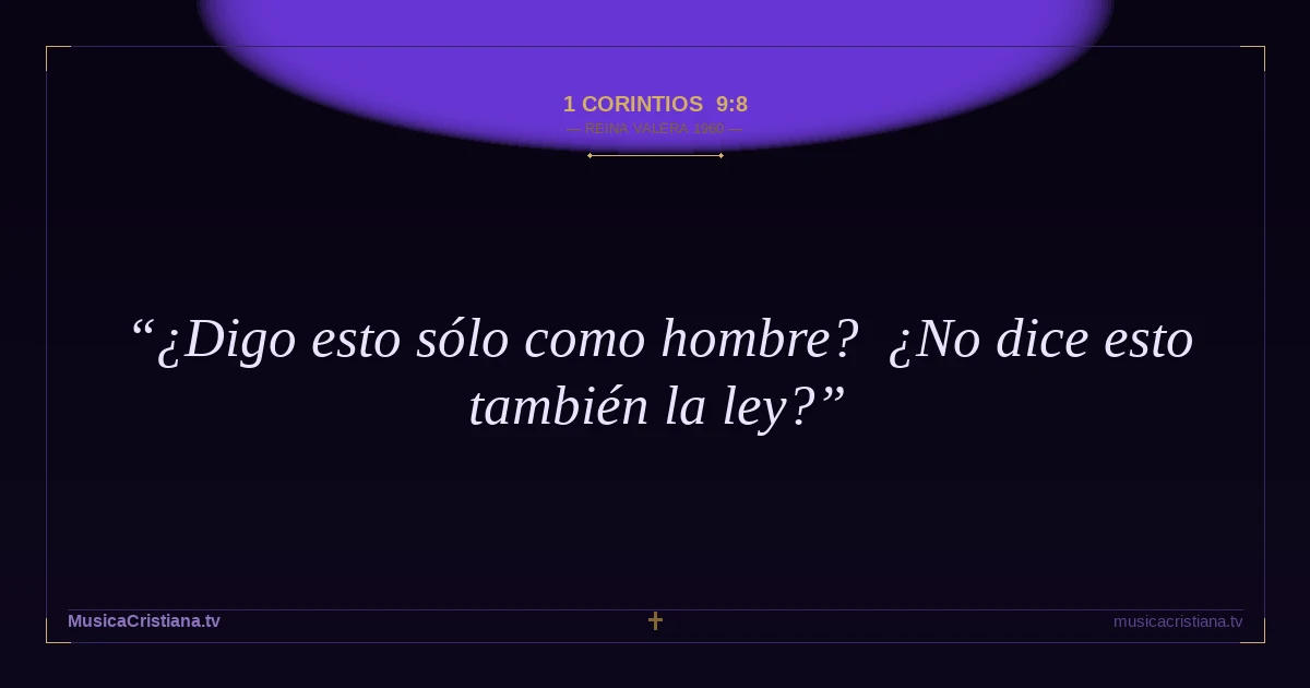 1 Corintios 9:8 — Biblia Reina Valera 1960 — MusicaCristiana.tv