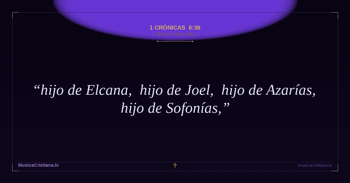 1 Crónicas 6:36 — Biblia Reina Valera 1960 — MusicaCristiana.tv