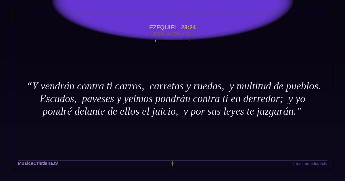Ezequiel 23:24 — Biblia Reina Valera 1960 — MusicaCristiana.tv