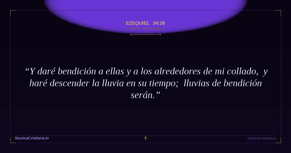 Ezequiel 34:26 — Biblia Reina Valera 1960 — MusicaCristiana.tv