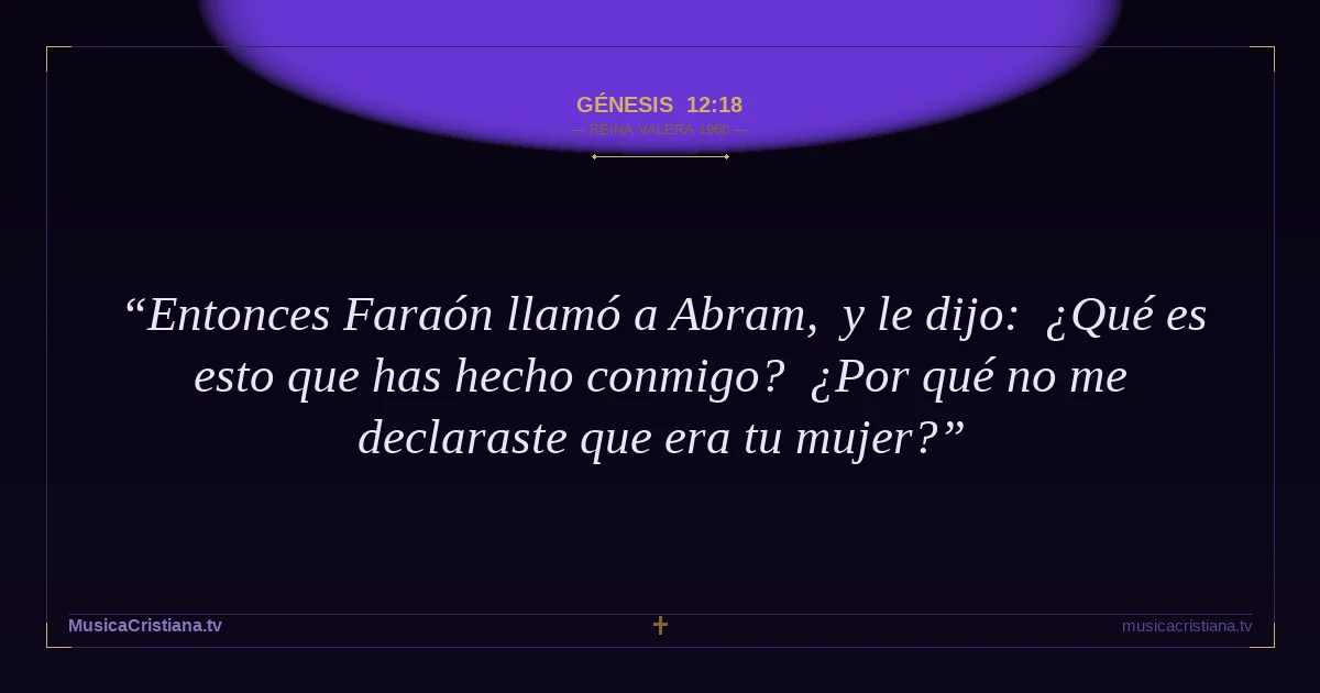Génesis 12:18 — Biblia Reina Valera 1960 — MusicaCristiana.tv