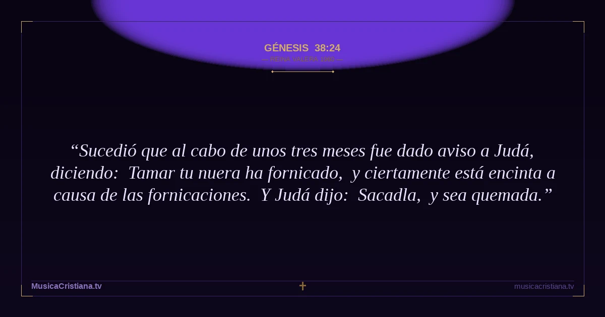 Génesis 38:24 — Biblia Reina Valera 1960 — MusicaCristiana.tv
