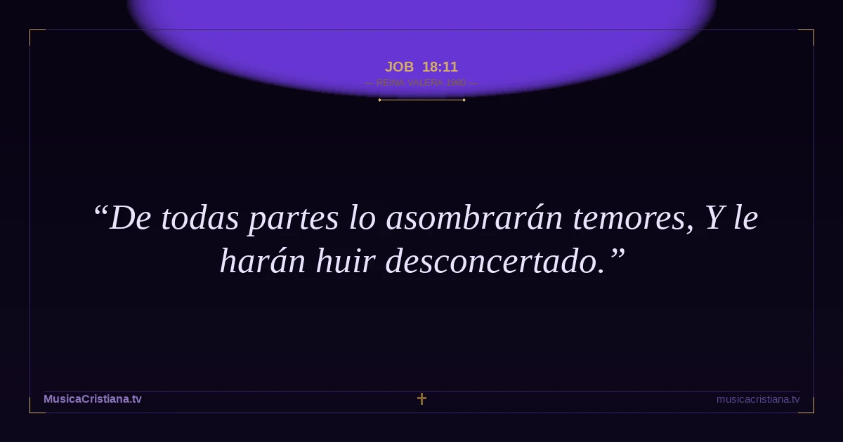Job 18:11 — Biblia Reina Valera 1960 — MusicaCristiana.tv
