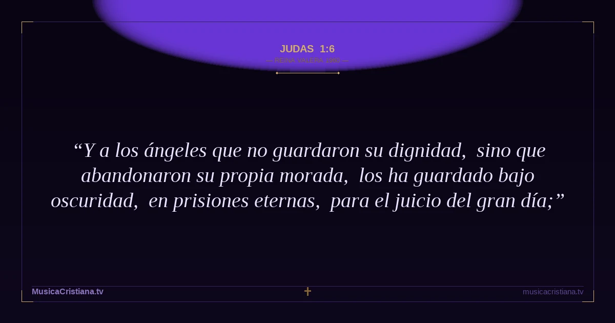 Judas 1:6 — Biblia Reina Valera 1960 — MusicaCristiana.tv