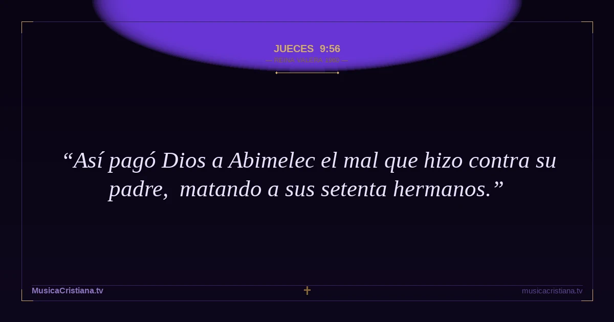 Jueces 9:56 — Biblia Reina Valera 1960 — MusicaCristiana.tv