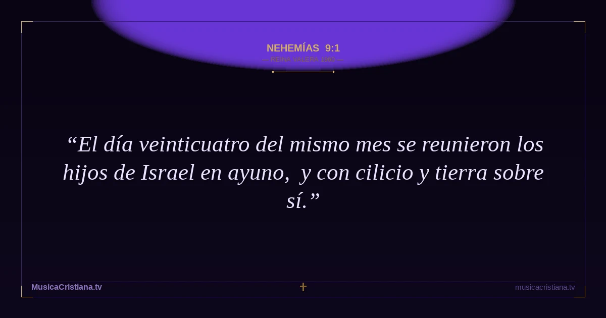 Nehemías 9:1 — Biblia Reina Valera 1960 — MusicaCristiana.tv