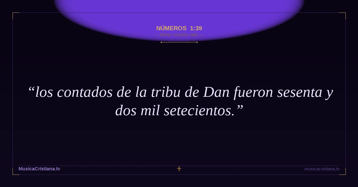 Números 1:39 — Biblia Reina Valera 1960 — MusicaCristiana.tv