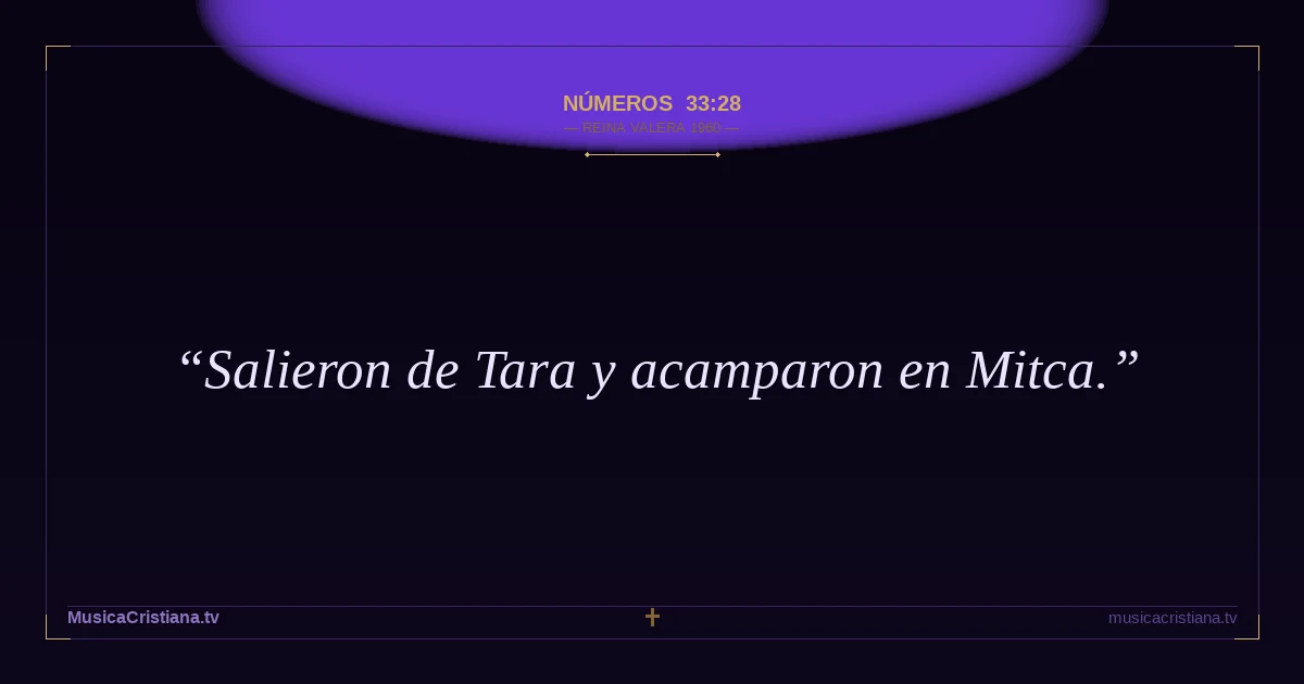 Números 33:28 — Biblia Reina Valera 1960 — MusicaCristiana.tv