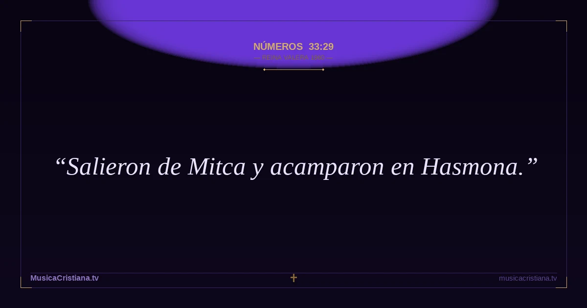 Números 33:29 — Biblia Reina Valera 1960 — MusicaCristiana.tv