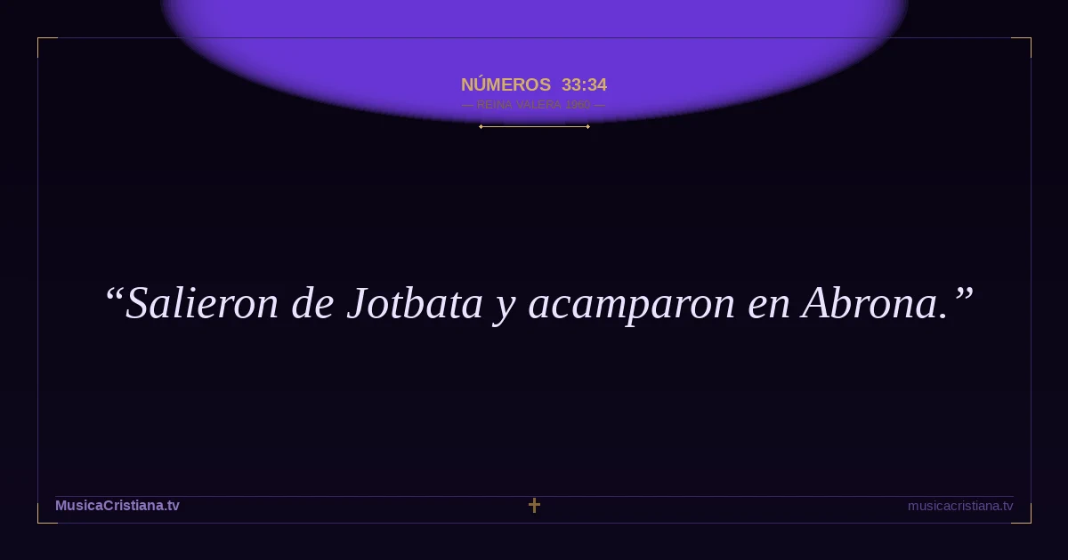Números 33:34 — Biblia Reina Valera 1960 — MusicaCristiana.tv