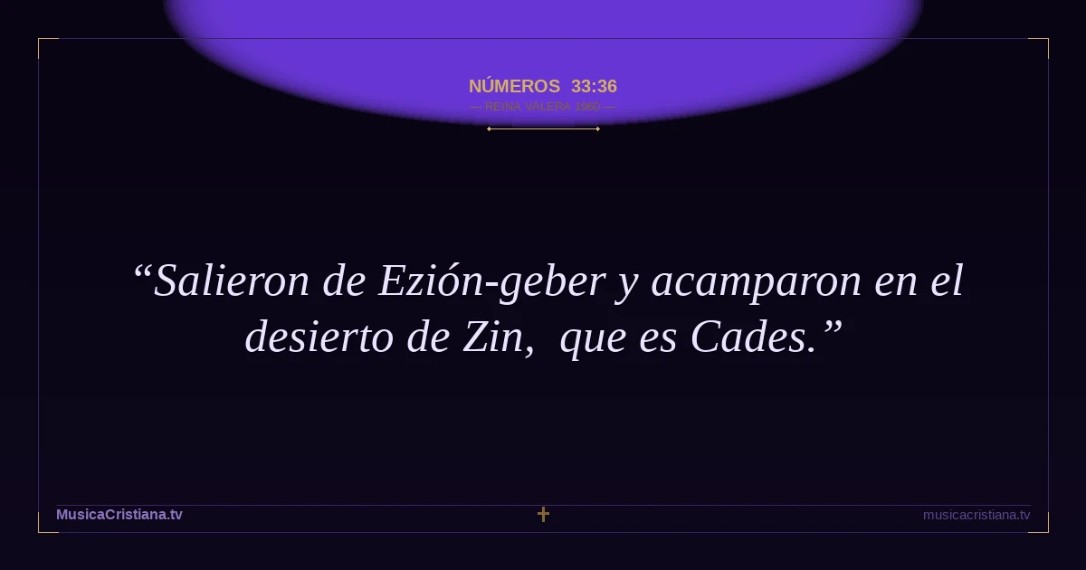 Números 33:36 — Biblia Reina Valera 1960 — MusicaCristiana.tv
