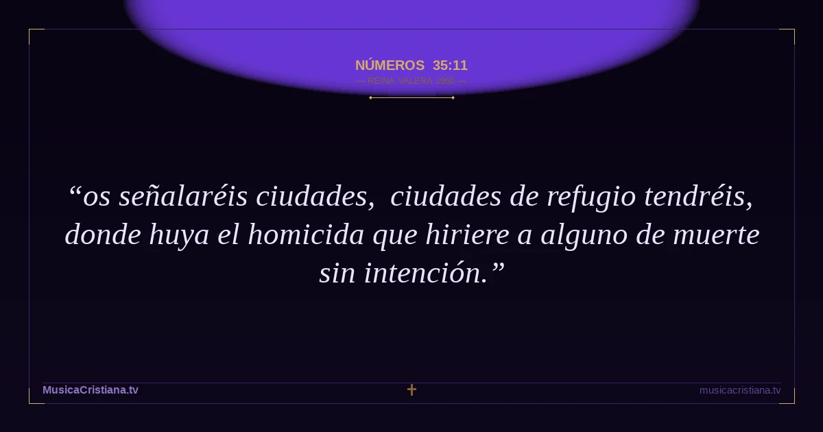 Números 35:11 — Biblia Reina Valera 1960 — MusicaCristiana.tv
