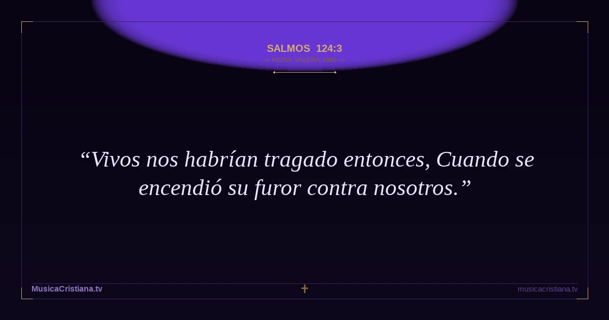 Salmos 124:3 — Biblia Reina Valera 1960 — MusicaCristiana.tv