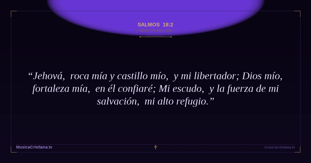 Salmos 18:2 — Biblia Reina Valera 1960 — MusicaCristiana.tv