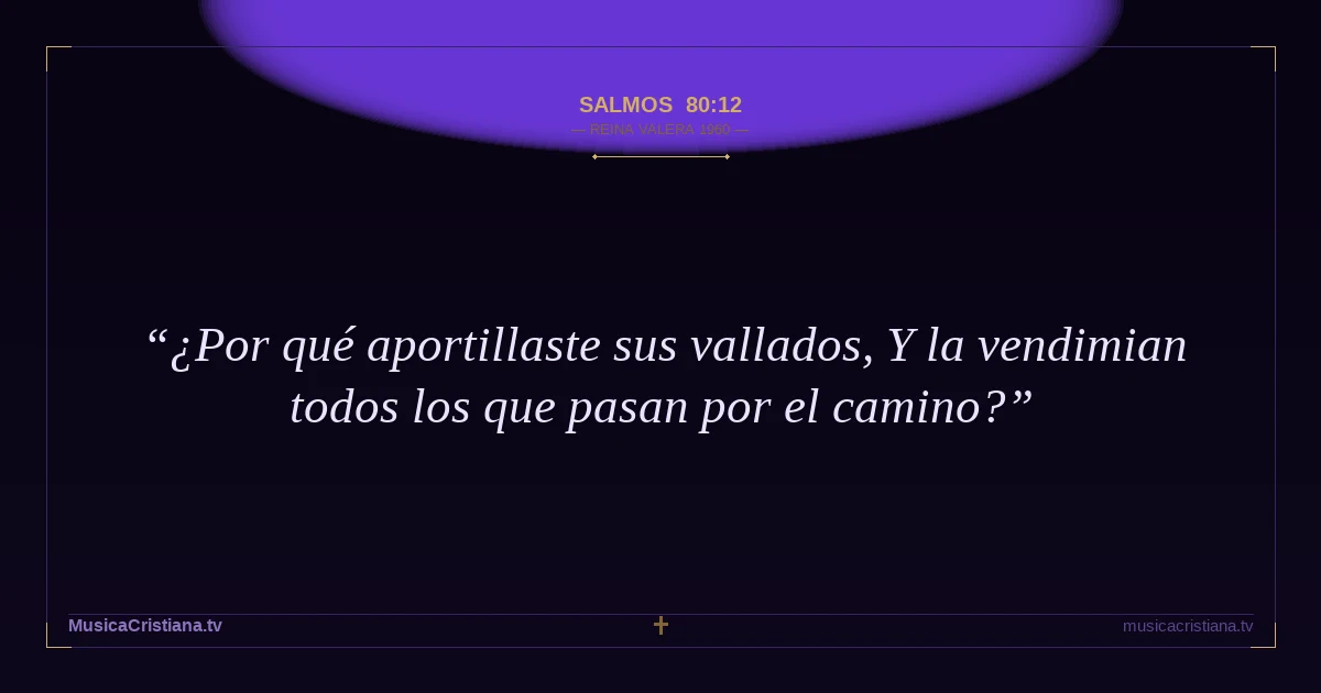 Salmos 80:12 — Biblia Reina Valera 1960 — MusicaCristiana.tv